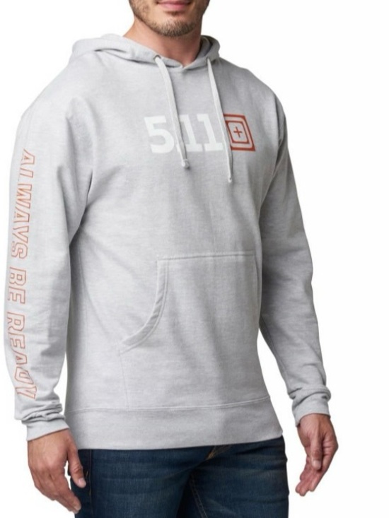 5.11 Tactical Other - 5.11 Tactical Men’s 2XL Scope Hoodie Light Grey Graphic Kangaroo Pocket